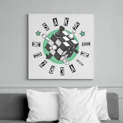 printfashion Sakk univerzum - Vászonkép - Fehér (6636620)