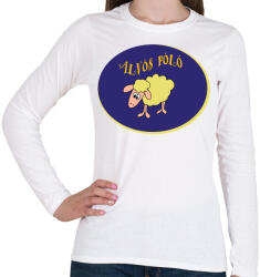 printfashion Alvós póló - Női hosszú ujjú póló - Fehér (423325)