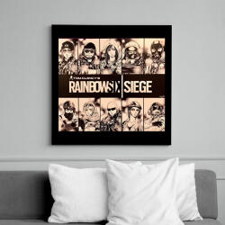 printfashion Rainbow six siege - Vászonkép - Fekete (12743896)