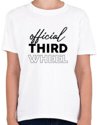 printfashion Official third wheel - Gyerek póló - Fehér (7285196)