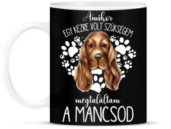 printfashion Megtaláltam a mancsod - Spániel - Bögre - Fekete (5456691)