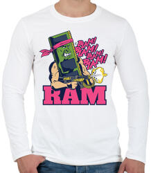 printfashion Rambo RAM - Férfi hosszú ujjú póló - Fehér (10772074)