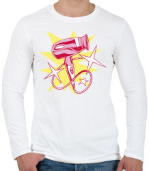 printfashion Fodrász - Férfi hosszú ujjú póló - Fehér (13277264)