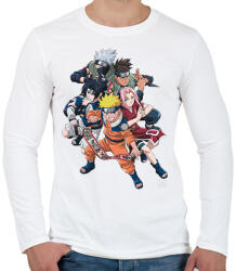 printfashion Naruto - Férfi hosszú ujjú póló - Fehér (2697167)