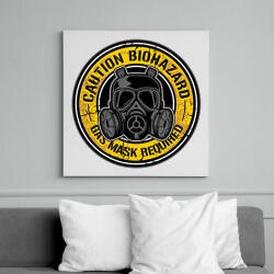 printfashion Biohazard maszk - Vászonkép - Fehér (6636197)