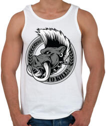 printfashion Vaddisznó - Férfi atléta - Fehér (396286)