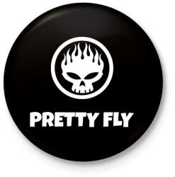 printfashion PRETTY FLY - Kitűző, hűtőmágnes - Fekete (11000196)