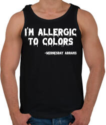 printfashion Allergia a színekre - fehér - Férfi atléta - Fekete (11546321)