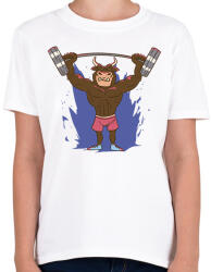 printfashion Gyúró bika - Gyerek póló - Fehér (7562390)