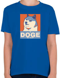 printfashion IN DOGE WE TRUST - Gyerek póló - Királykék (10738333)