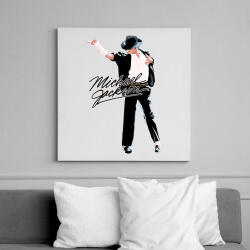 printfashion michael-jackson moonwalk-dance - Vászonkép - Fehér (6634467)