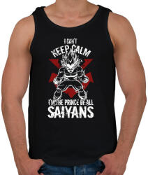 printfashion Prince of all saiyans - Férfi atléta - Fekete (520828)