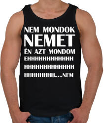 printfashion Nem mondok nemet - Férfi atléta - Fekete (7028021)