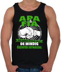 printfashion Apa és Fia - Férfi atléta - Fekete (516880)