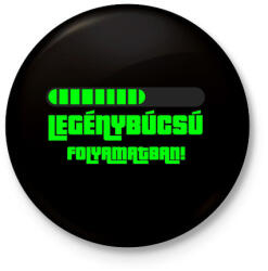 printfashion Legénybúcsú folyamatban - Kitűző, hűtőmágnes - Fekete (5307786)