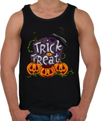 printfashion Csokit vagy csalunk - Férfi atléta - Fekete (1857566)