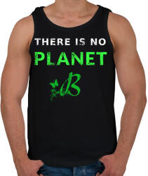 printfashion THERE IS NO PLANET B - Férfi atléta - Fekete (1826025)