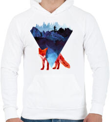 printfashion Risky road - Férfi kapucnis pulóver - Fehér (233343)