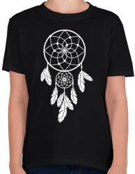 printfashion Dreamcatcher - Gyerek póló - Fekete (9014220)