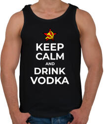 printfashion DRINK VODKA - Férfi atléta - Fekete (10354623)