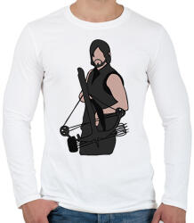 printfashion The Walking Dead - Daryl - Férfi hosszú ujjú póló - Fehér (2780596)