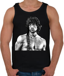 printfashion Rambo - Férfi atléta - Fekete (2367121)