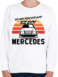 printfashion Ez nem csak egy autó ez egy MERCEDES - Gyerek pulóver - Fehér (16461862)