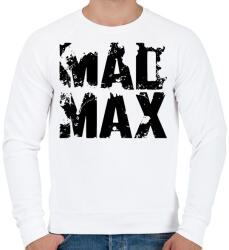 printfashion Mad Max fekete - Férfi pulóver - Fehér (12573597)