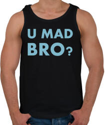 printfashion U mad bro? - Férfi atléta - Fekete (2380491)