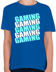 printfashion Gaming - Gyerek póló - Királykék (1276696)
