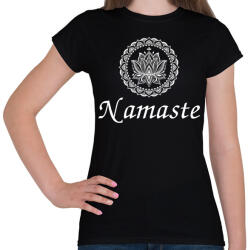 printfashion Namaste - Női póló - Fekete (6870706)