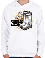 printfashion Nagyapa a legjobb horgász - Gyerek kapucnis pulóver - Fehér (2614743)