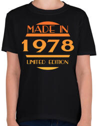 printfashion 1978 - Gyerek póló - Fekete (12776746)