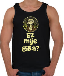 printfashion Ez milyen gomba? - Elírással - Férfi atléta - Fekete (11560056)