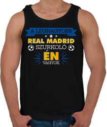 printfashion Real Madrid szurkoló - Férfi atléta - Fekete (10862556)