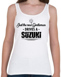 printfashion Just the real Gentleman - Suzuki - Női atléta - Fehér (4452502)
