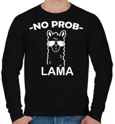 printfashion No problama - Férfi pulóver - Fekete (5026796)