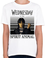 printfashion Spirit animal - Wednesday - Gyerek póló - Fehér (11612264)