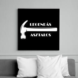 printfashion Legendás asztalos -fehér - Vászonkép - Fekete (6662634)