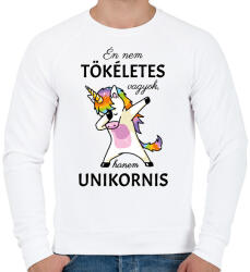 printfashion Nem tökéletes vagyok - Férfi pulóver - Fehér (13930344)
