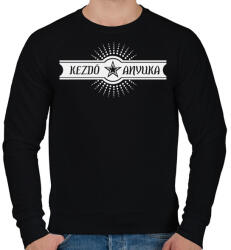 printfashion kezdo-anyuka-white - Férfi pulóver - Fekete (559860)