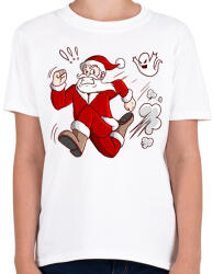 printfashion Mikulás és a szellem - Gyerek póló - Fehér (1956596)