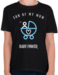 printfashion SONOFMYMUM - Gyerek póló - Fekete (11433272)