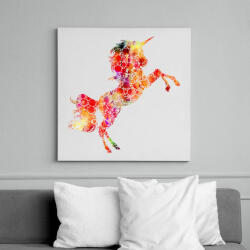 printfashion unicornis - Vászonkép - Fehér (6626422)