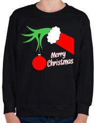 printfashion Merry Christmas - Gyerek pulóver - Fekete (5666973)