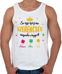printfashion Szerencsés anyuka - Férfi atléta - Fehér (7896424)