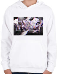 printfashion Gizda - Gyerek kapucnis pulóver - Fehér (2339004)