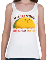 printfashion Taco Cica - Női atléta - Fehér (15465891)