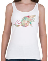 printfashion Cica - Női atléta - Fehér (14501340)