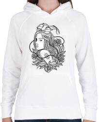 printfashion Lidérc - Női kapucnis pulóver - Fehér (135028)